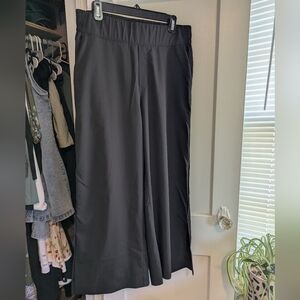 Old Navy Stretch Tech Black Wide-Leg Pants LP